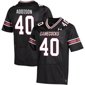 Mens Anthony Addison Black South Carolina Gamecocks #40 College Football Official Jersey 163052-516
