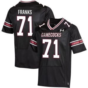 Men's Blake Franks Black South Carolina Gamecocks #71 College Football Official Jerseys 413698-214