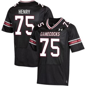 Men Cason Henry Black South Carolina Gamecocks #75 College Football 2025-26 Jerseys 996413-119