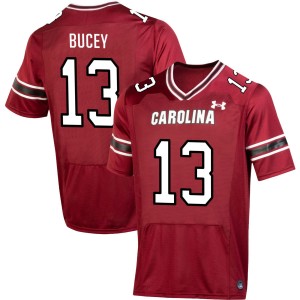 Men David Bucey Garnet South Carolina Gamecocks #13 College Football Limited Jerseys 985697-187