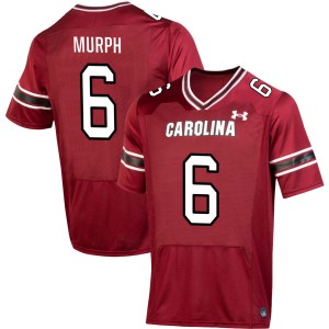 Men's Donovan Murph Garnet South Carolina Gamecocks #6 College Football Embroidery Jersey 876030-122
