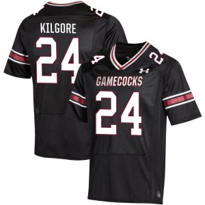 Men Jalon Kilgore Black South Carolina Gamecocks #24 College Football Replica Jersey 365594-533