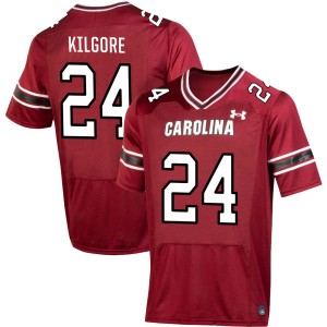 Men Jalon Kilgore Garnet South Carolina Gamecocks #24 College Football High School Jersey 599010-374