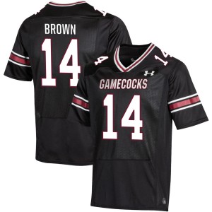 Men Jared Brown Black South Carolina Gamecocks #14 College Football University Jerseys 877203-315