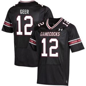 Men's Jatius Geer Black South Carolina Gamecocks #12 College Football 2025 Jersey 982113-392