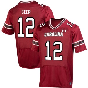 Mens Jatius Geer Garnet South Carolina Gamecocks #12 College Football Alumni Jersey 511309-158