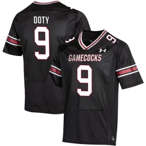 Men Luke Doty Black South Carolina Gamecocks #9 College Football University Jersey 144925-672
