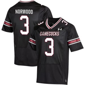 Men Myles Norwood Black South Carolina Gamecocks #3 College Football Official Jersey 347066-196