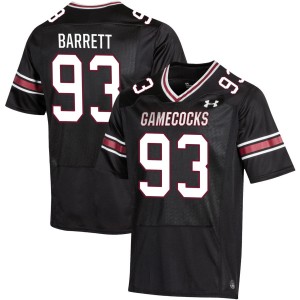 Mens Nick Barrett Black South Carolina Gamecocks #93 College Football Replica Jersey 877209-271