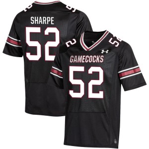 Men's Nick Sharpe Black South Carolina Gamecocks #52 College Football University Jersey 780690-128