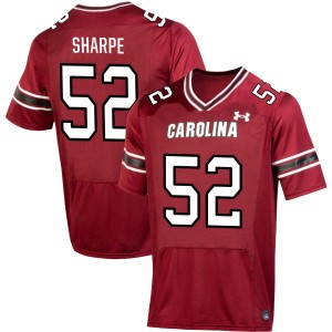 Mens Nick Sharpe Garnet South Carolina Gamecocks #52 College Football 2025 Jersey 114543-361