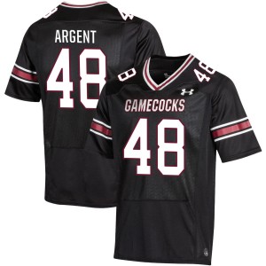 Men's Peyton Argent Black South Carolina Gamecocks #48 College Football Replica Jersey 606236-424