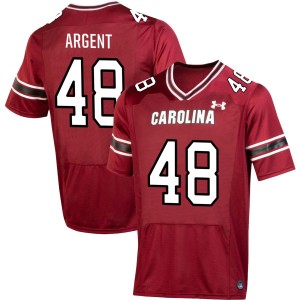 Mens Peyton Argent Garnet South Carolina Gamecocks #48 College Football Embroidery Jersey 537459-183