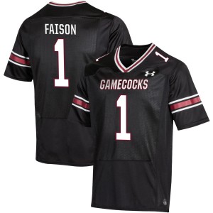 Men Rahsul Faison Black South Carolina Gamecocks #1 College Football University Jerseys 411325-327