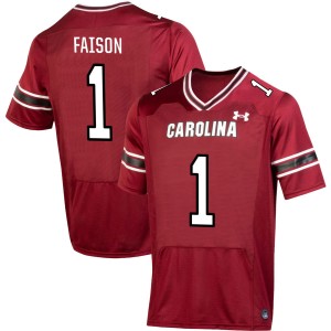 Mens Rahsul Faison Garnet South Carolina Gamecocks #1 College Football 2025-26 Jersey 577270-921
