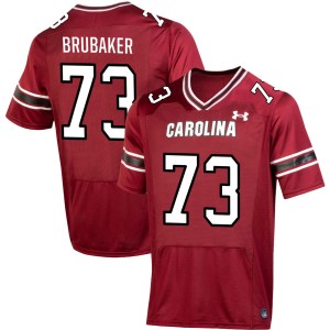 Men Ryan Brubaker Garnet South Carolina Gamecocks #73 College Football Player Jerseys 310361-976