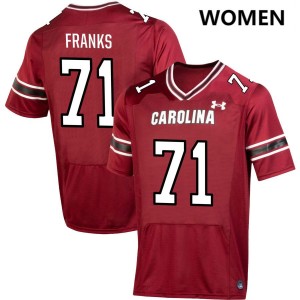 Womens Blake Franks Garnet South Carolina Gamecocks #71 College Football Limited Jerseys 605992-871