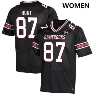 Womens Brady Hunt Black South Carolina Gamecocks #87 College Football Embroidery Jerseys 701349-634