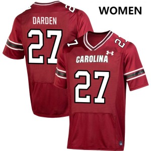 Women's Donovan Darden Garnet South Carolina Gamecocks #27 College Football Stitched Jerseys 125975-800