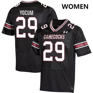 Women's Gunnar Yocum Black South Carolina Gamecocks #29 College Football Limited Jerseys 906559-772