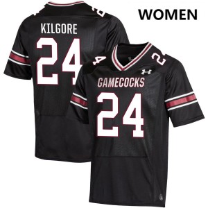 Women Jalon Kilgore Black South Carolina Gamecocks #24 College Football Official Jersey 675794-209