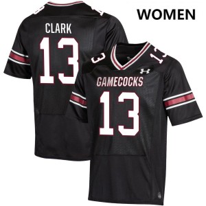 Women's Malik Clark Black South Carolina Gamecocks #13 College Football University Jerseys 658185-558