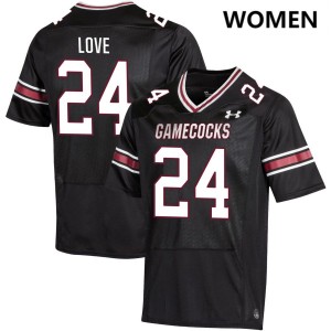 Women's Mason Love Black South Carolina Gamecocks #24 College Football Game Jerseys 846790-780