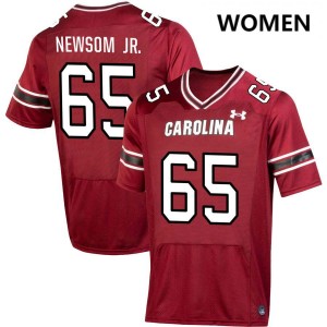 Women Rodney Newsom Jr. Garnet South Carolina Gamecocks #65 College Football Embroidery Jerseys 381566-304