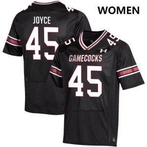 Womens William Joyce Black South Carolina Gamecocks #45 College Football High School Jerseys 898052-146
