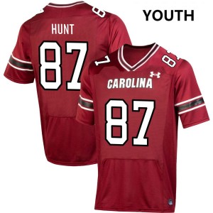 Youth Brady Hunt Garnet South Carolina Gamecocks #87 College Football High School Jersey 229194-367