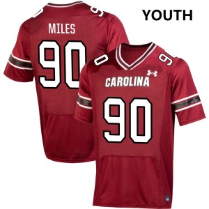 Youth Davonte Miles Garnet South Carolina Gamecocks #90 College Football Player Jerseys 879047-871