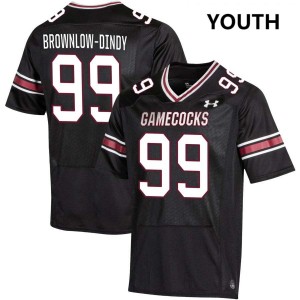 Youth Gabriel Brownlow-Dindy Black South Carolina Gamecocks #99 College Football NCAA Jersey 373966-179