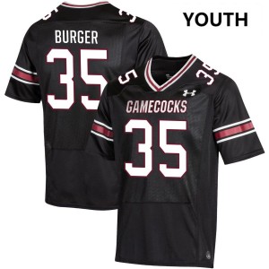 Youth Jackson Burger Black South Carolina Gamecocks #35 College Football University Jersey 685146-327