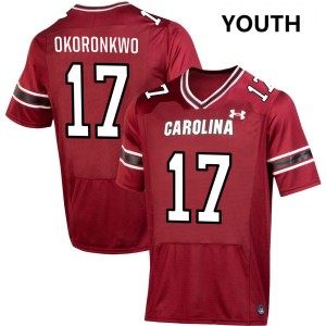 Youth Justin Okoronkwo Garnet South Carolina Gamecocks #17 College Football University Jerseys 319893-512