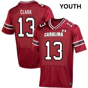 Youth Malik Clark Garnet South Carolina Gamecocks #13 College Football Game Jerseys 499341-386