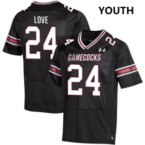 Youth Mason Love Black South Carolina Gamecocks #24 College Football NCAA Jerseys 657048-779