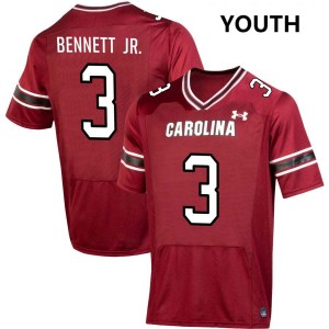 Youth Mazeo Bennett Jr. Garnet South Carolina Gamecocks #3 College Football Official Jersey 716176-616