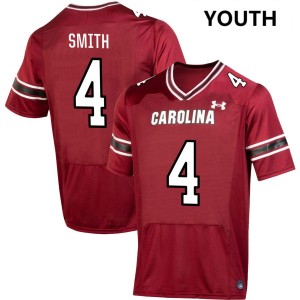 Youth Michael Smith Garnet South Carolina Gamecocks #4 College Football Replica Jerseys 403553-428