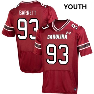 Youth Nick Barrett Garnet South Carolina Gamecocks #93 College Football High School Jerseys 996448-425
