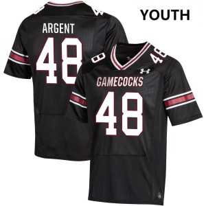 Youth Peyton Argent Black South Carolina Gamecocks #48 College Football Replica Jerseys 964790-846