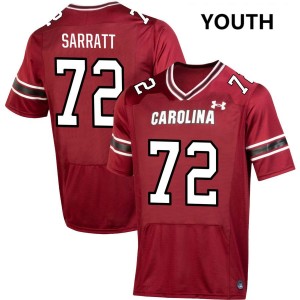 Youth Shedrick Sarratt Jr. Garnet South Carolina Gamecocks #72 College Football Stitched Jersey 622765-215