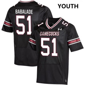 Youth Tree Babalade Black South Carolina Gamecocks #51 College Football Game Jersey 194635-531